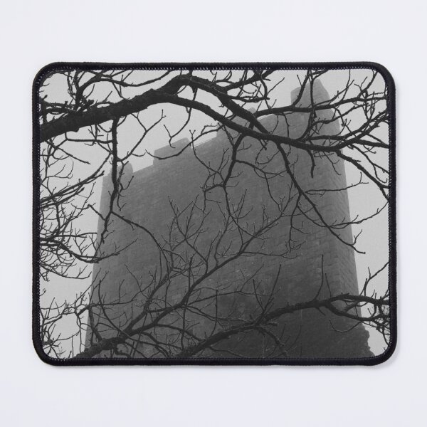 Item preview, Grim Medieval Castle Keep Behind Bare Branches designed and sold by EllenNortt.