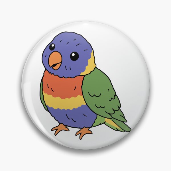 Item preview, Cute Chubby Rainbow Lorikeet designed and sold by Doodlywood.