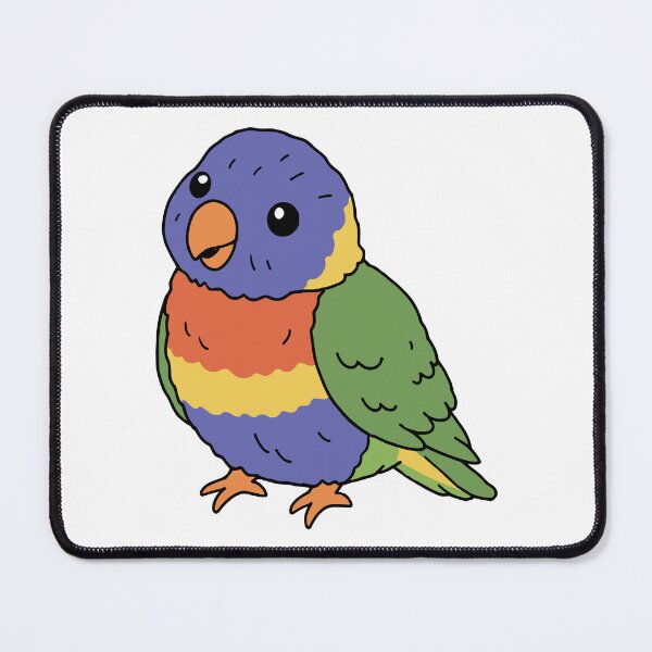 Item preview, Cute Chubby Rainbow Lorikeet designed and sold by Doodlywood.