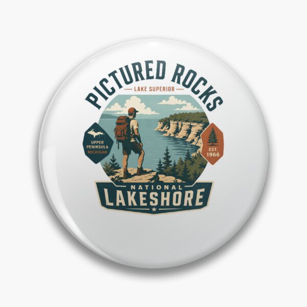 Item preview, Pictured Rocks National Lakeshore Lake Superior Upper Peninsula Michigan Hiking Traveler Explorer designed and sold by Simsimah26Parks.