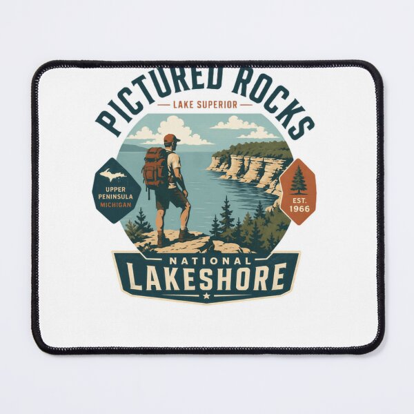 Item preview, Pictured Rocks National Lakeshore Lake Superior Upper Peninsula Michigan Hiking Traveler Explorer designed and sold by Simsimah26Parks.
