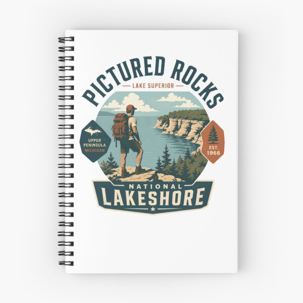 Item preview, Pictured Rocks National Lakeshore Lake Superior Upper Peninsula Michigan Hiking Traveler Explorer designed and sold by Simsimah26Parks.