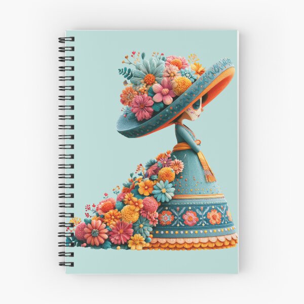 Item preview,  Dia de Muertos Catrina Lady | Floral Sombrero Mexican Art designed and sold by MythicMood.