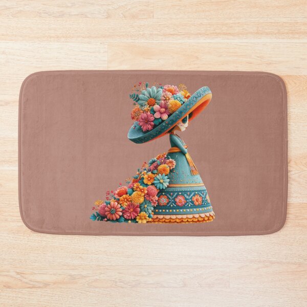Item preview,  Dia de Muertos Catrina Lady | Floral Sombrero Mexican Art designed and sold by MythicMood.