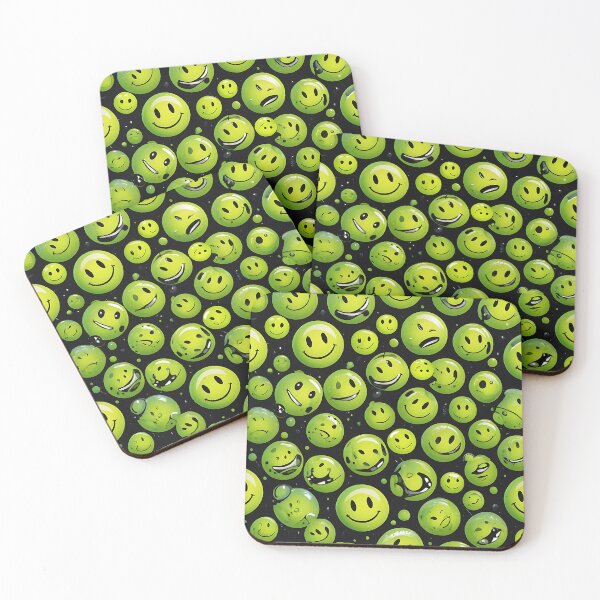 Item preview, Acid Techno Smiley Face Seamless designed and sold by  ZenRave Designs.