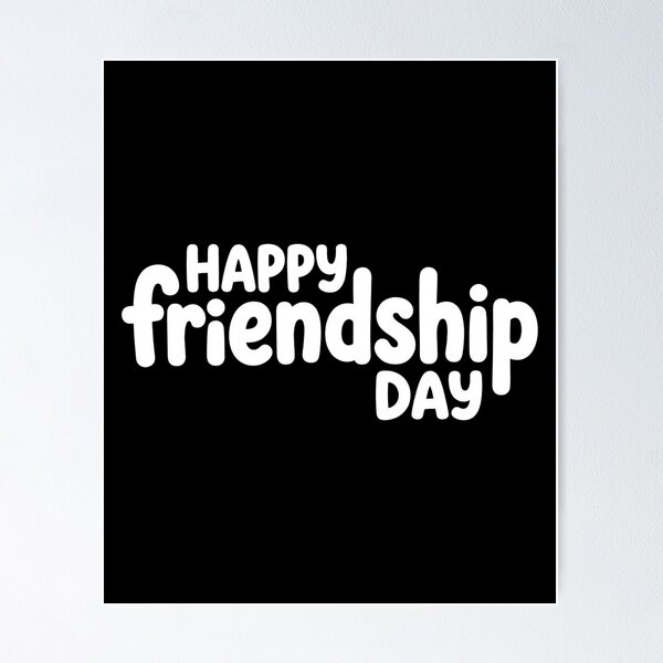 Item preview, Happy Friendship Day Bold Retro Typography Design designed and sold by SiarheiYur.