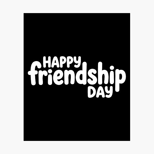 Item preview, Happy Friendship Day Bold Retro Typography Design designed and sold by SiarheiYur.