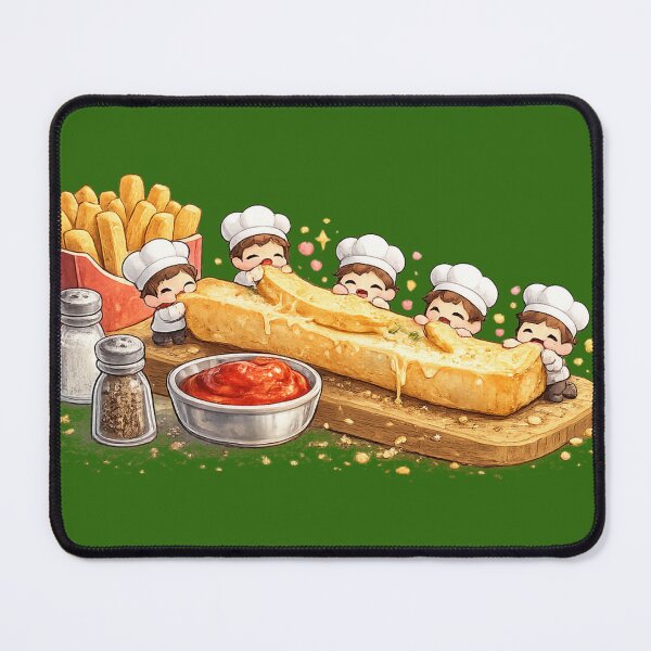 Item preview, Tiny Chefs Making Giant French Fries | Funny Food Art Design designed and sold by VasiArtLab.