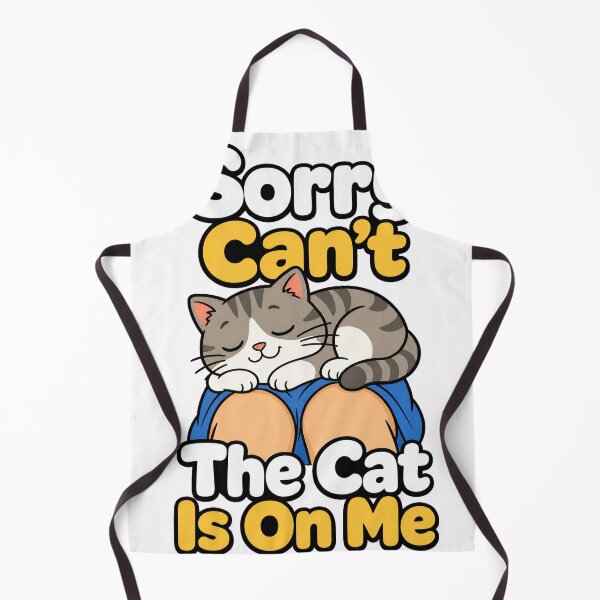 Item preview, Sorry Can't The Cat Is On Me Funny Cat designed and sold by VisualArtsOasis.
