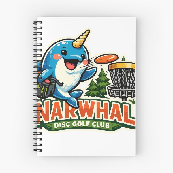 Item preview, Narwhal Disc Golf Club Retro Sports Mascot designed and sold by TheRealTaria.