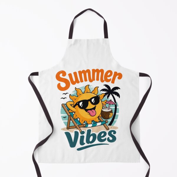 Item preview, Summer Vibes – Funny Happy Sun Beach Vacation T-Shirt Design designed and sold by IMuDesigner.