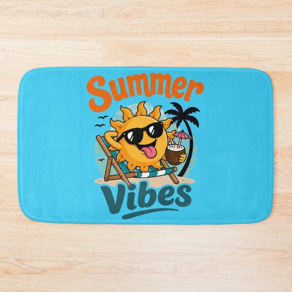 Item preview, Summer Vibes – Funny Happy Sun Beach Vacation T-Shirt Design designed and sold by IMuDesigner.