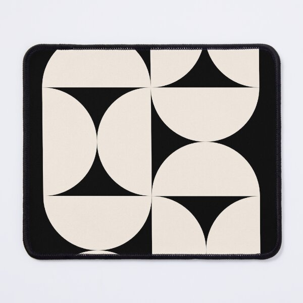 Item preview, Bauhaus Black and Cream Geometric designed and sold by FaizArtShop.