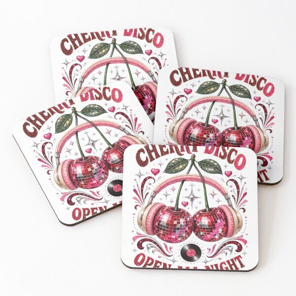 Item preview, Cherry Disco Hotline – Retro Fruit Graphic Tee designed and sold by alexrow.