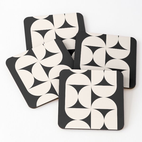 Item preview, Bauhaus Black and Cream Geometric designed and sold by FaizArtShop.