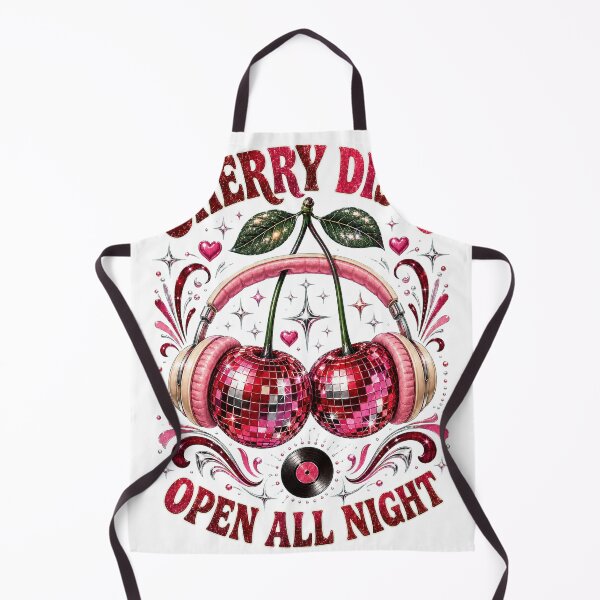 Item preview, Cherry Disco Hotline – Retro Fruit Graphic Tee designed and sold by alexrow.