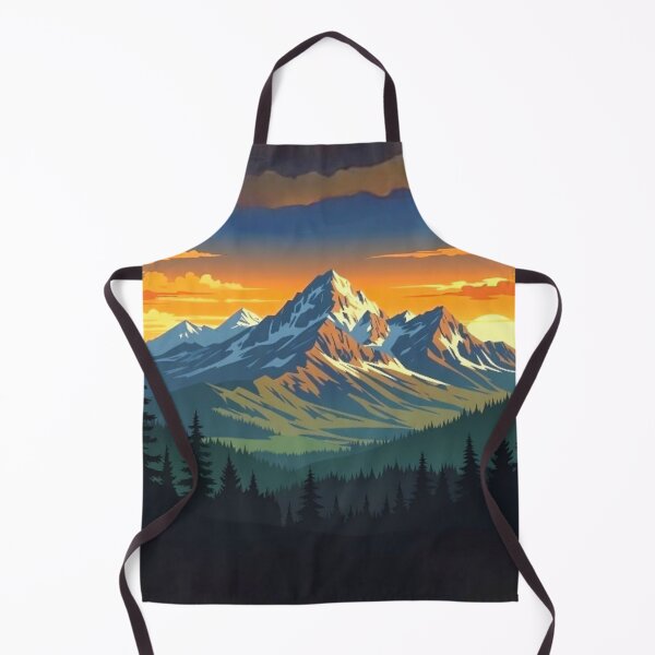 Item preview, Mountain Sunset Landscape - Epic Alpine Peak at Golden Hour designed and sold by Nexus Space.