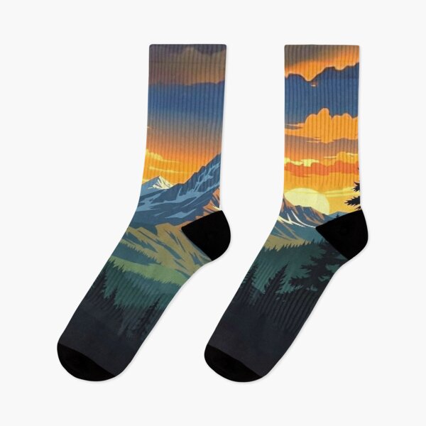 Item preview, Mountain Sunset Landscape - Epic Alpine Peak at Golden Hour designed and sold by Nexus Space.