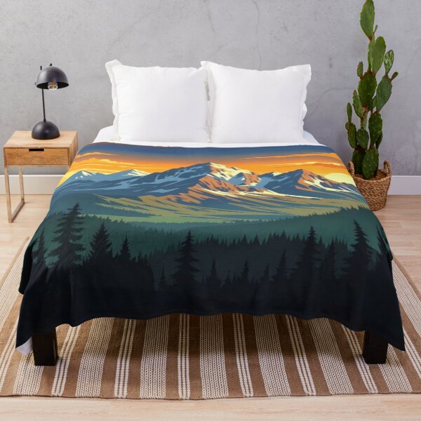 Item preview, Mountain Sunset Landscape - Epic Alpine Peak at Golden Hour designed and sold by Nexus Space.