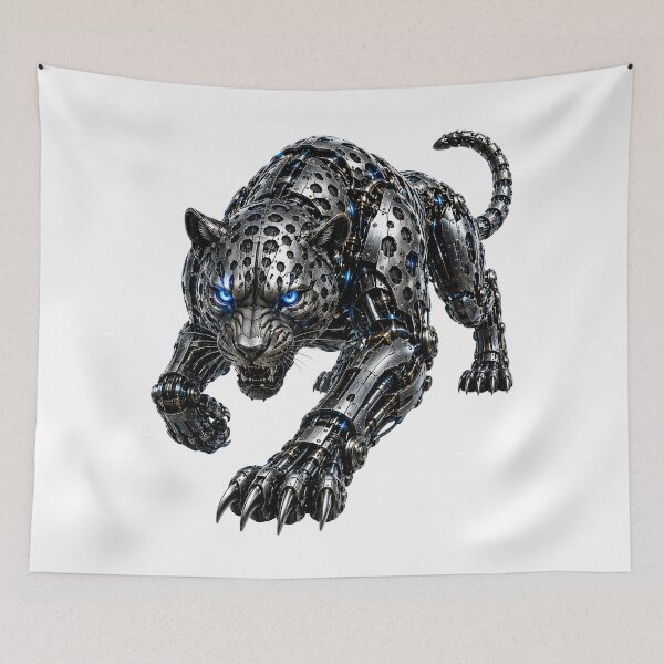 Item preview, Steel Jaguar V5 – Industrial Cyber Jaguar Robot | Mechanical Big Cat | Steelcoat Studio designed and sold by SteelCoat Studio.