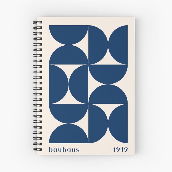 Item preview, Bauhaus Navy Blue Geometric designed and sold by FaizArtShop.