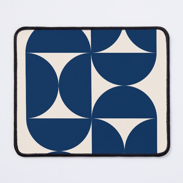 Item preview, Bauhaus Navy Blue Geometric designed and sold by FaizArtShop.