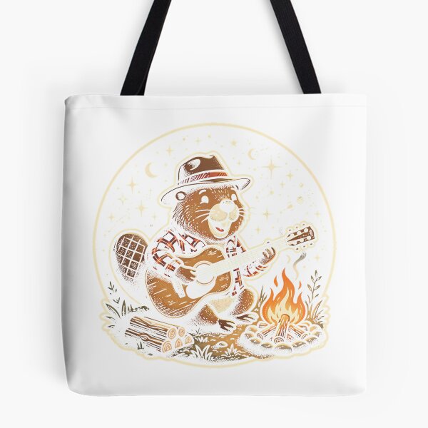 Item preview, A Beaver Playing Acoustic Guitar Premium T-Shirt designed and sold by ljat14.