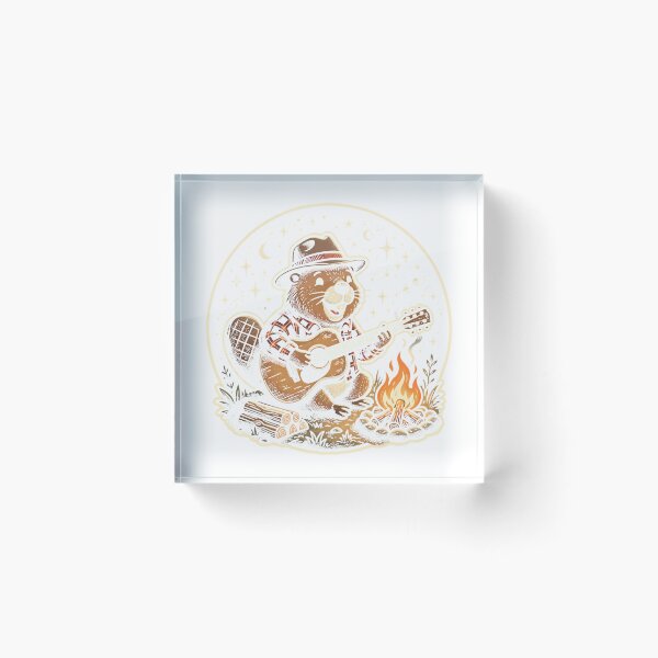 Item preview, A Beaver Playing Acoustic Guitar Premium T-Shirt designed and sold by ljat14.