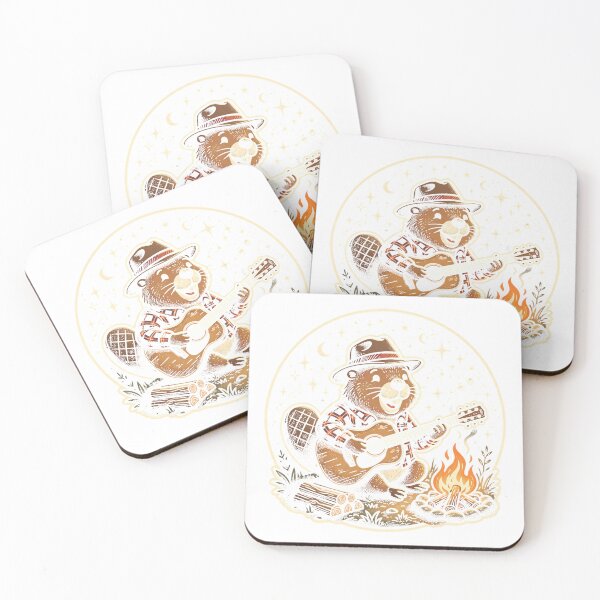 Item preview, A Beaver Playing Acoustic Guitar Premium T-Shirt designed and sold by ljat14.