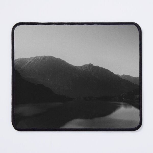Item preview, Moody Mountain Lake Reflection in Monochrome designed and sold by EllenNortt.