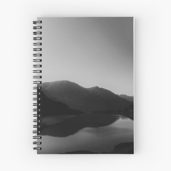 Item preview, Moody Mountain Lake Reflection in Monochrome designed and sold by EllenNortt.
