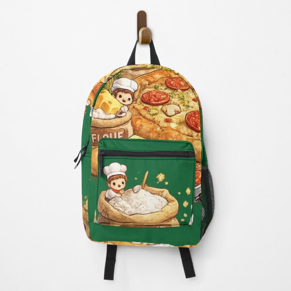 Item preview, Tiny Chefs Making Giant Pizza | Funny Food Art Design designed and sold by VasiArtLab.
