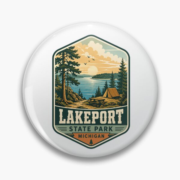 Item preview, Lakeport State Park Michigan Camping Travel Nature Lover designed and sold by Simsimah26Parks.