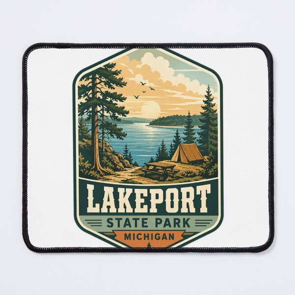 Item preview, Lakeport State Park Michigan Camping Travel Nature Lover designed and sold by Simsimah26Parks.