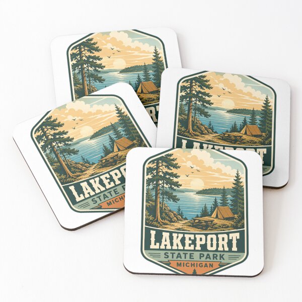 Item preview, Lakeport State Park Michigan Camping Travel Nature Lover designed and sold by Simsimah26Parks.