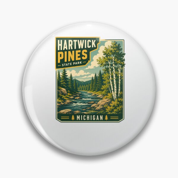 Item preview, Hartwick Pines State Park Michigan Outdoors Nature Travel Souvenir designed and sold by Simsimah26Parks.