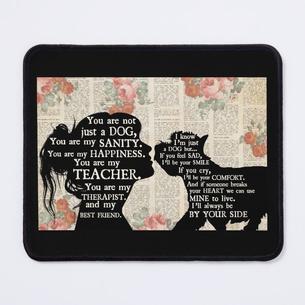 Item preview, You Are Not Just A Dog You Are My Sanity Westie Dog Mom Quote Vintage Floral Poster designed and sold by scrambledpeg.