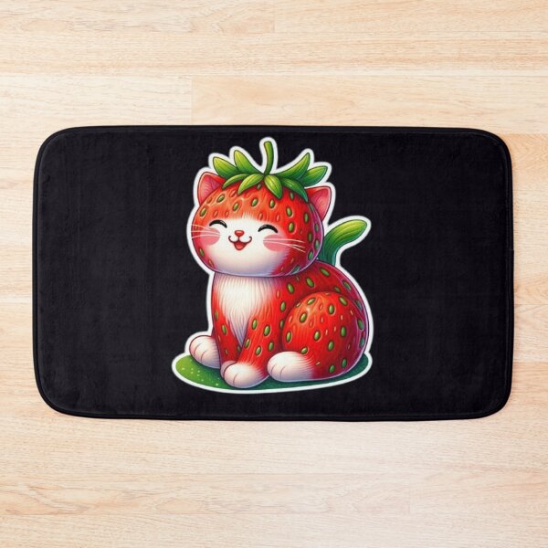 Item preview, Cute Strawberry Kitty Kawaii Cat T-Shirt | Adorable Strawberry Cat Lover Fruitcore Anime Aesthetic Tee designed and sold by HopeAndHustle.