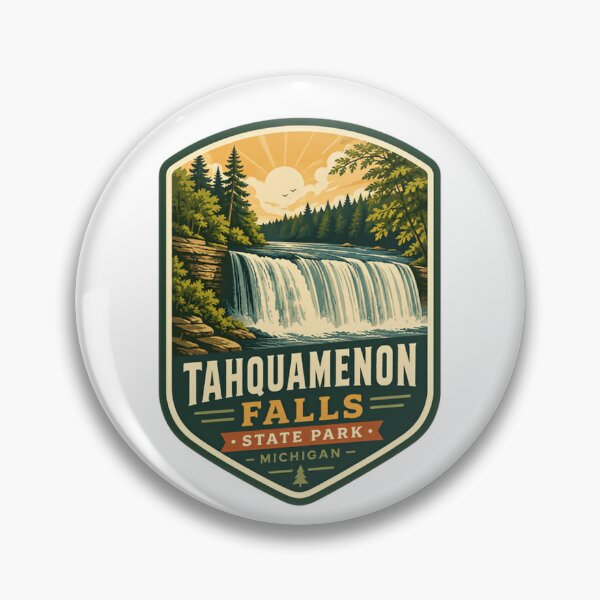 Item preview, Tahquamenon Falls State Park Michigan Waterfall Nature Travel Souvenir designed and sold by Simsimah26Parks.
