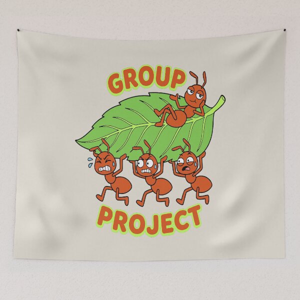 Item preview, Group Project - Hardworking Ants and Hardly Working Ant designed and sold by Regal Rev.