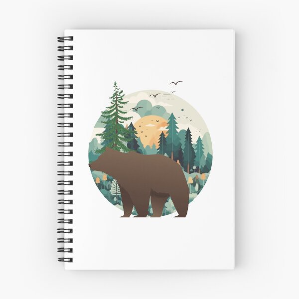Item preview, Forest Guardian Bear Sunset Wilderness designed and sold by yuki-hana.