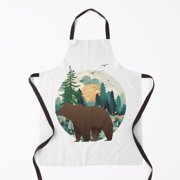 Item preview, Forest Guardian Bear Sunset Wilderness designed and sold by yuki-hana.