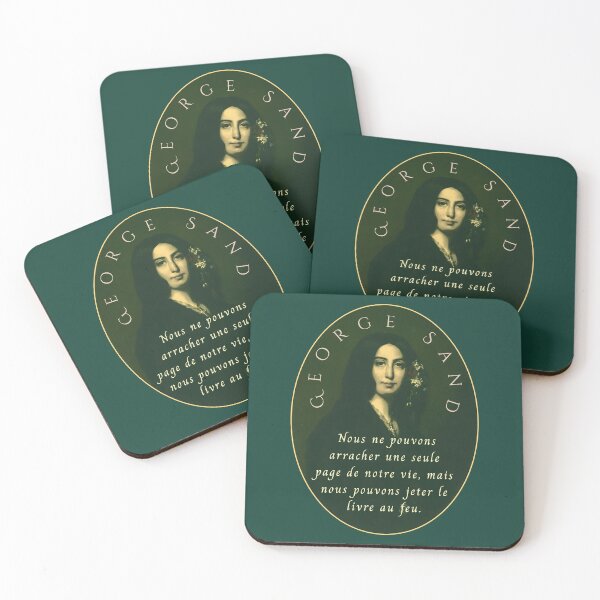 Item preview, George Sand quote:  Nous ne pouvons arracher une seule page de notre vie, mais nous pouvons jeter le livre au feu. designed and sold by artbleed.
