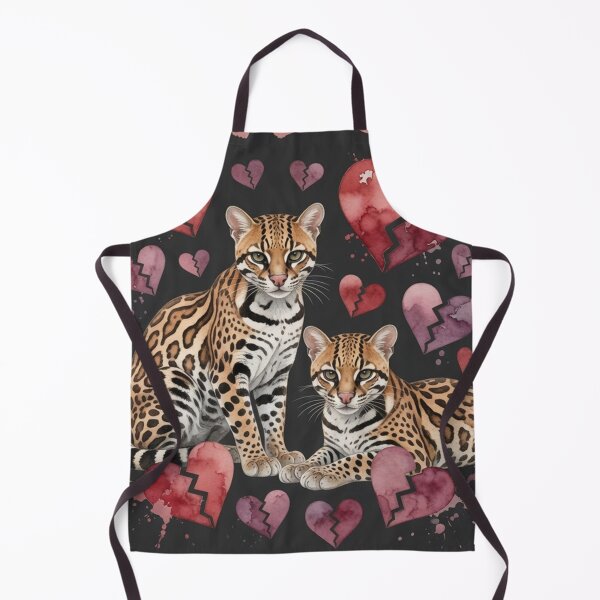 Item preview, Ocelot Save Us Endangered Wild Cat Watercolor Art Print designed and sold by Pioneer Spirit Market.