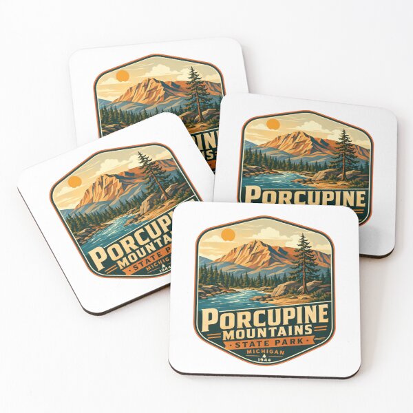 Item preview, Porcupine Mountains State Park Michigan 1944 Travel Outdoors Hiking Explorer designed and sold by Simsimah26Parks.