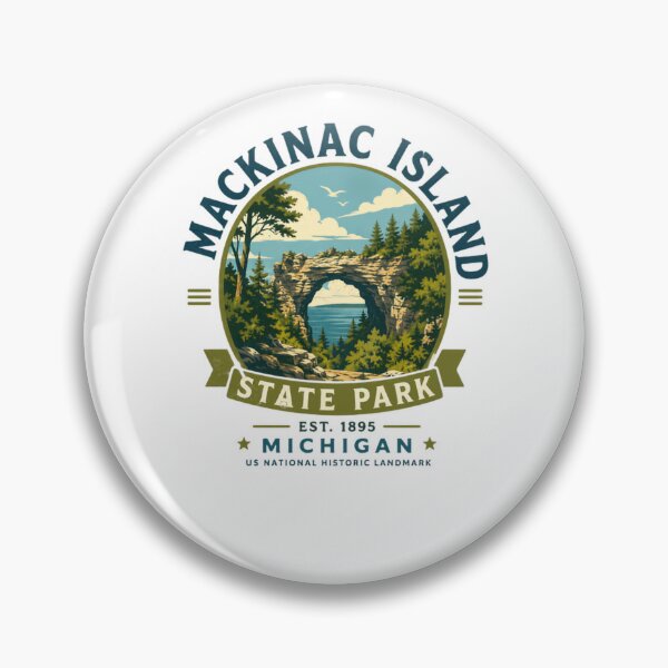 Item preview, Mackinac Island State Park Est. 1895 Michigan Us National Historic Landmark Travel Souvenir designed and sold by Simsimah26Parks.
