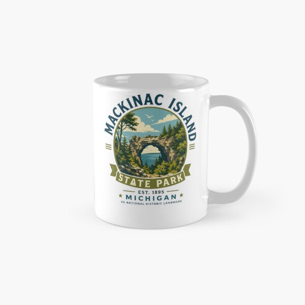 Item preview, Mackinac Island State Park Est. 1895 Michigan Us National Historic Landmark Travel Souvenir designed and sold by Simsimah26Parks.