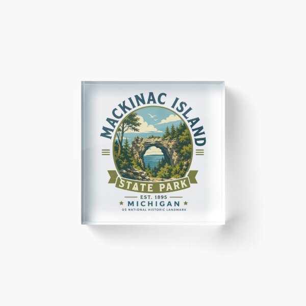 Item preview, Mackinac Island State Park Est. 1895 Michigan Us National Historic Landmark Travel Souvenir designed and sold by Simsimah26Parks.