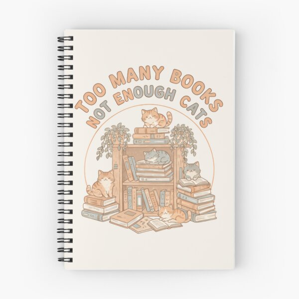 Item preview, Too Many Books Not Enough Cats – Cozy Bookish Cat Lover T‑Shirt & Sticker designed and sold by ZyxDes.