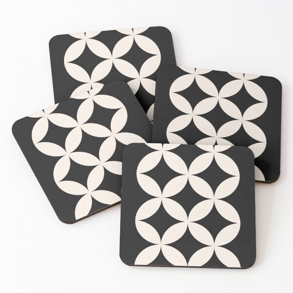 Item preview, Bauhaus Black and Cream Geometric Abstract designed and sold by FaizArtShop.